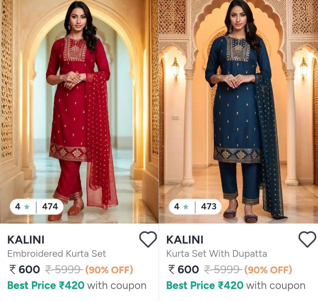 Women Kurta Sets 90 – Best Price in India