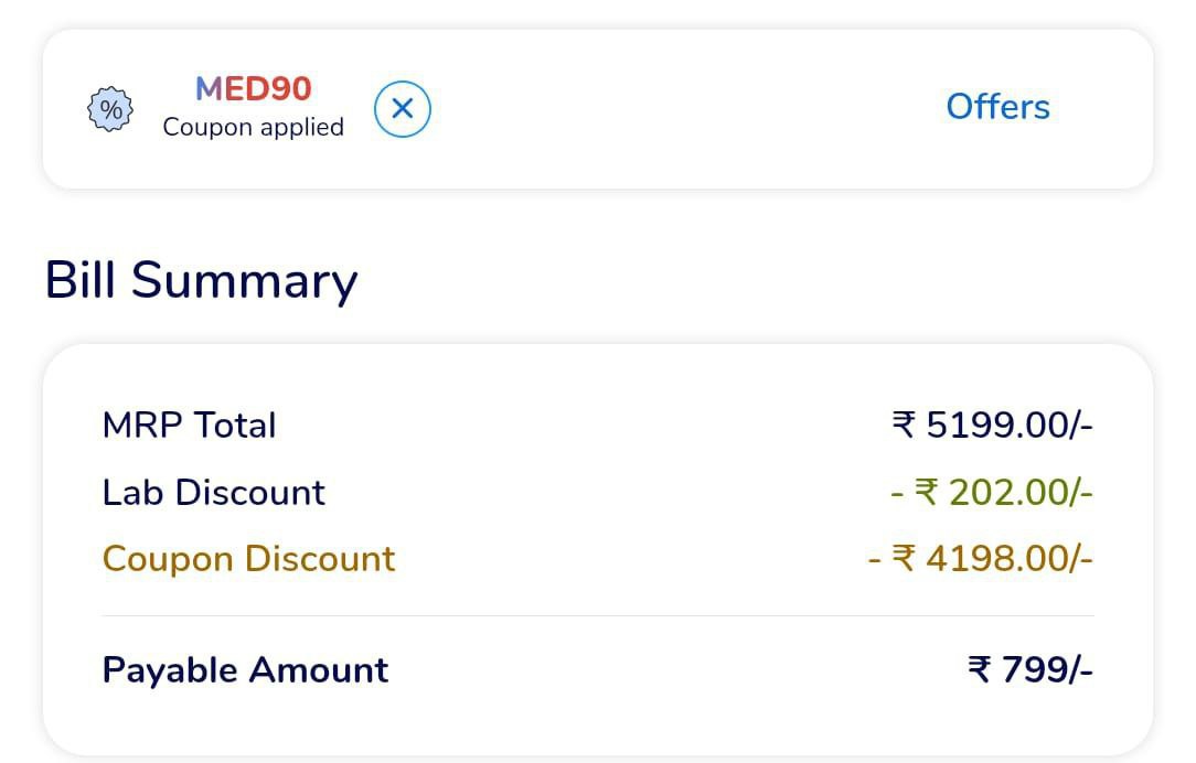 Medibuddy Loot Flat 4400 On Medibuddy Health Check-up 84 Lab Test Package (