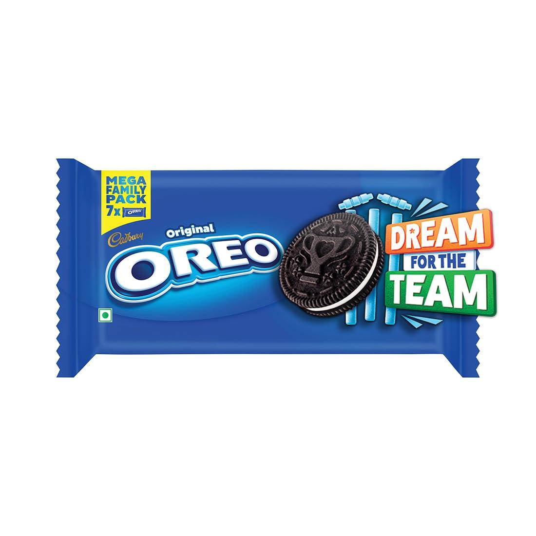 Cadbury Oreo Vanilla Flavour Creme Sandwich Biscuit Mega Family Pack 876 75