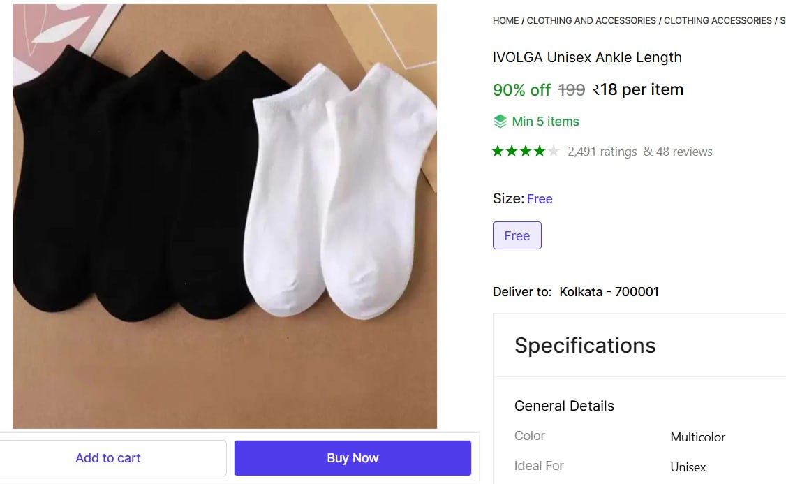 Unisex Ankle Length Socks Rs 18 More Deals Click Here Must Read – Best Pric