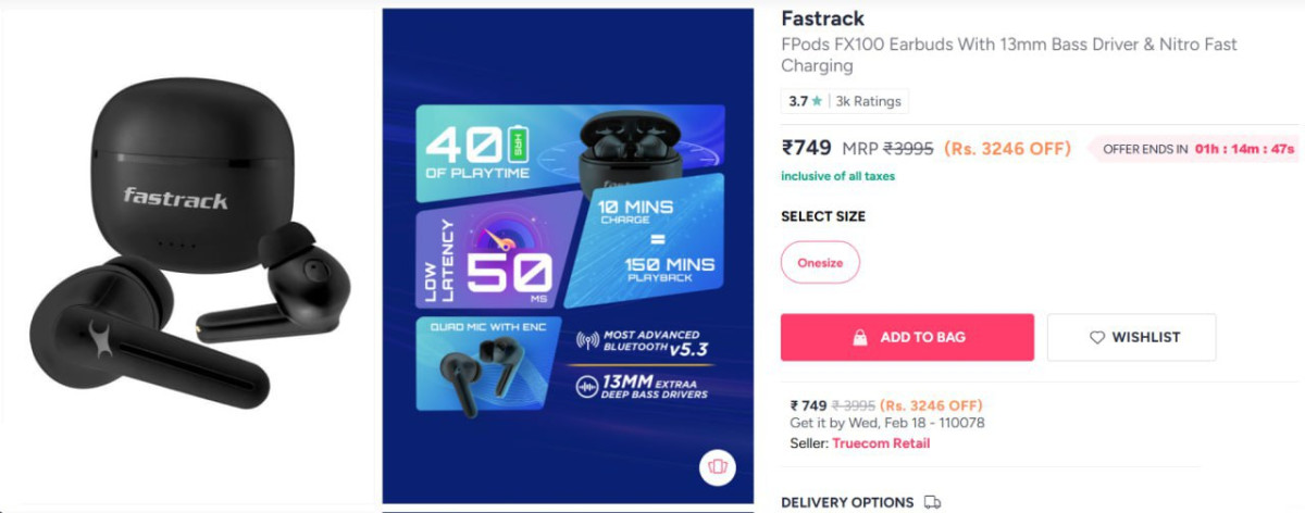 Myntra Fastrack Fx100 At Rs 749 Bank Offers – Best Price in India