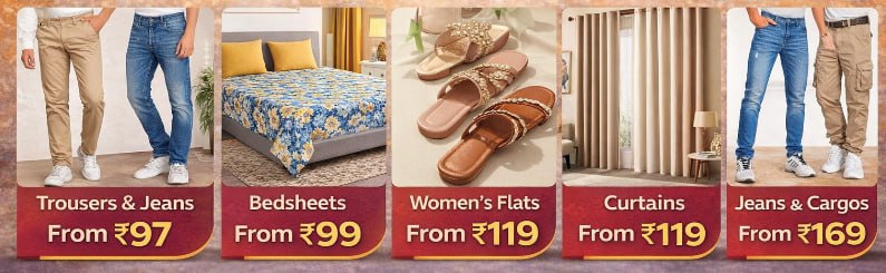 Shopsy Loot Deals Trousers Jeans From 97 Bedsheets From 99 Women S Flats Fr