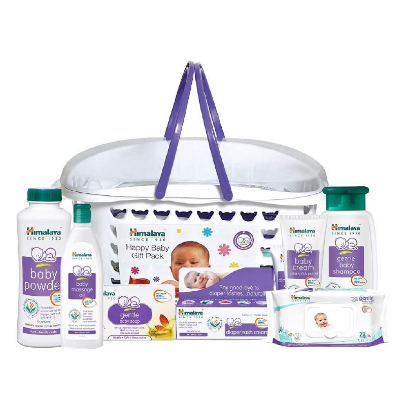 Himalaya Baby Gift Pack (7 Pieces) With Maternity Basket (white) 510 – Best