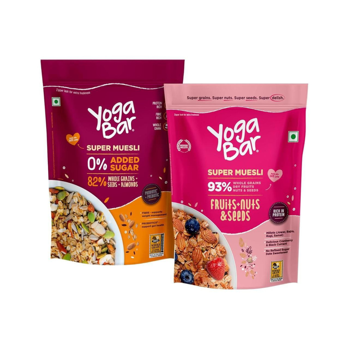 Yogabar Breakfast Cereal Muesli 400g Each – Best Price in India