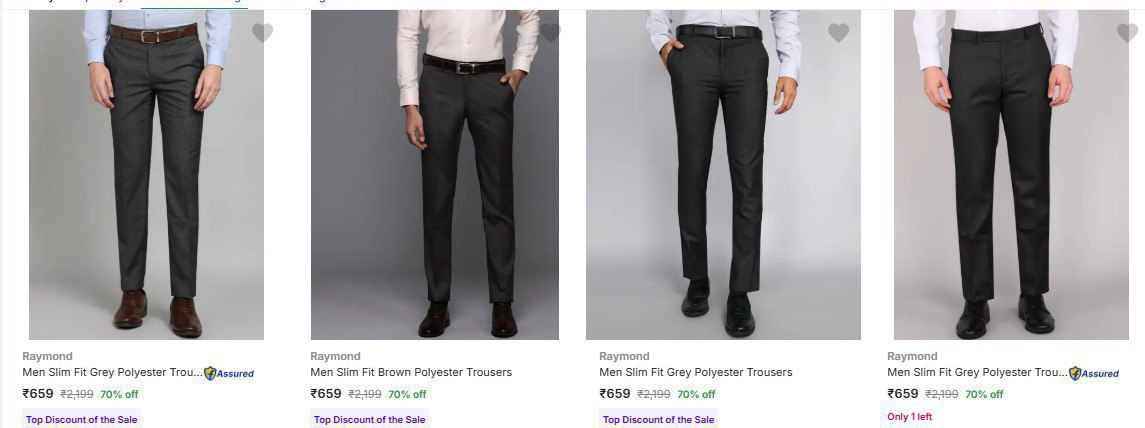 Men S Branded Trousers 659raymond - Roadster - Allen Solly - Peter England 