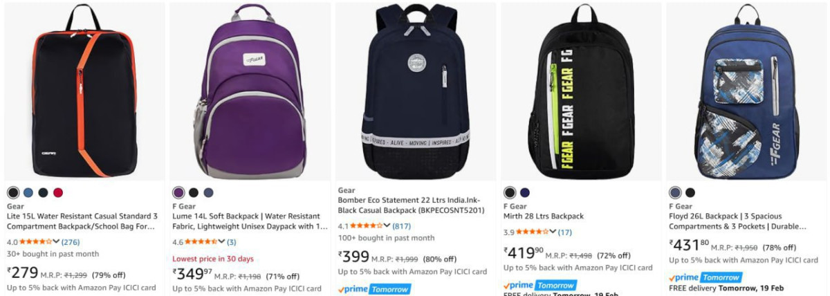Gear F Gear Backpacks – Best Price in India