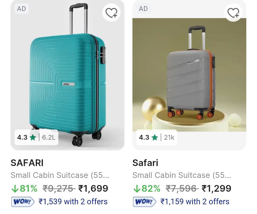 Flipkart Loot Branded Trolley Bags 82 On Top Brands (safari American Touris