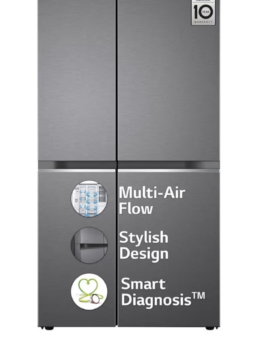 Lg 655 L Frost Smart Inverter Double Door Side By Side Refrigerator At 5599