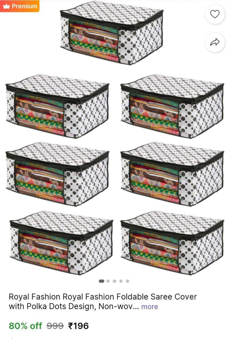 Clothes Storage Bag Pack Of 7 196 – Best Price in India