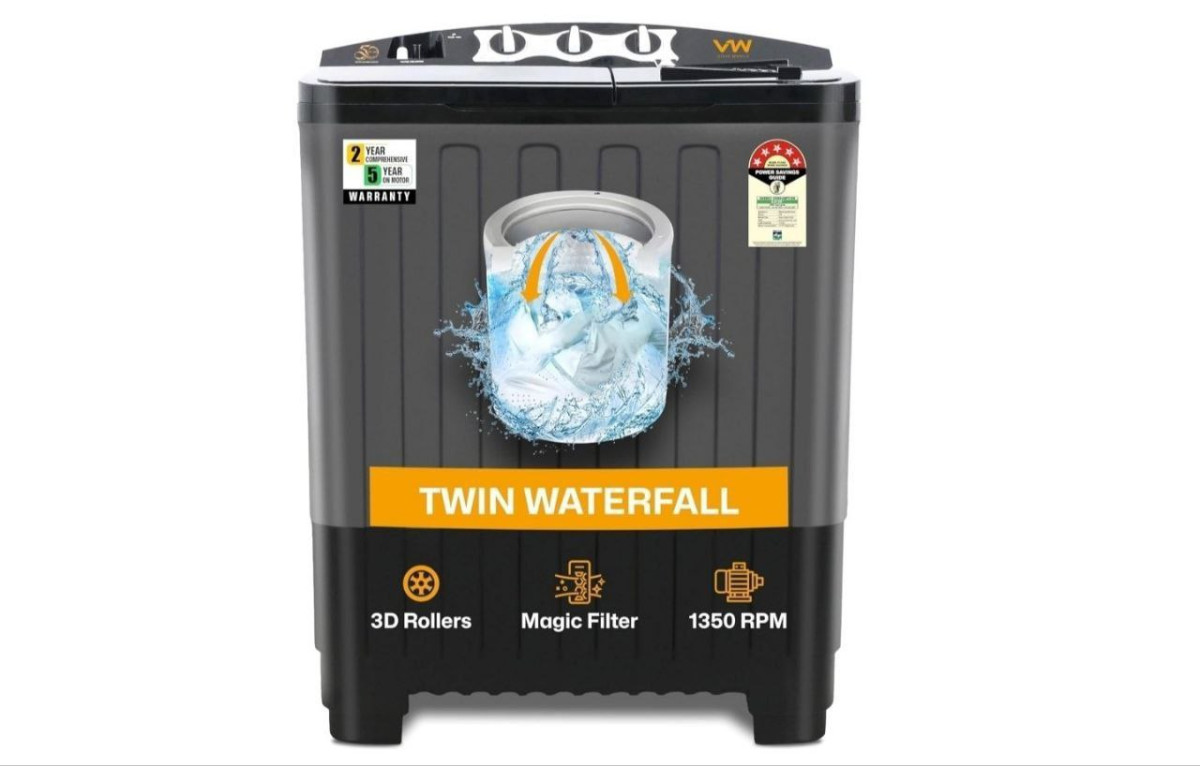 Vw 7 5kg 5 Star Semi-automatic Top Load Washing Machine 6899 Top Rated (4 4