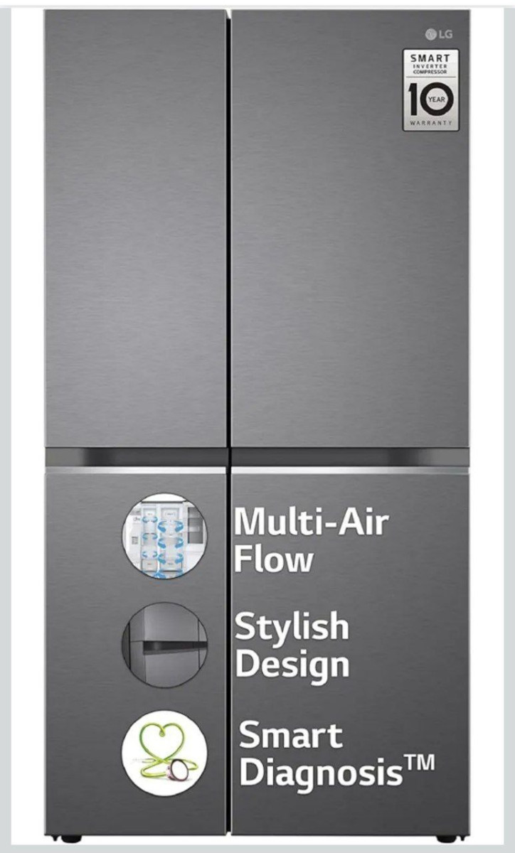 Lg 655 L Frost- Smart Inverter Double Door Side-by-side Refrigerator 55 990