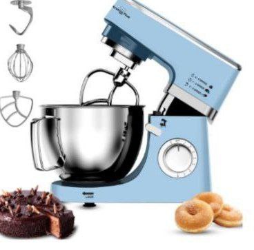 Inalsa Stand Mixer 1200w Pure Copper Motor 5 3l Ss Bowl With Splash Guard M