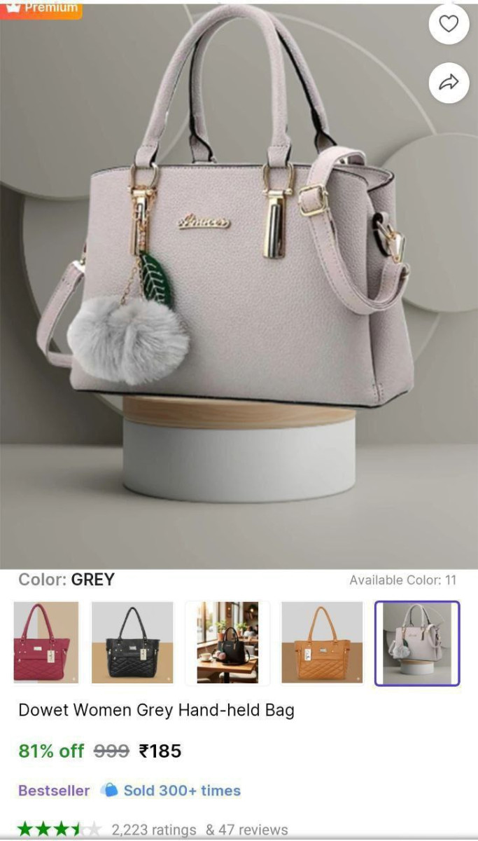 Women Hand-held Bag 185 – Best Price in India
