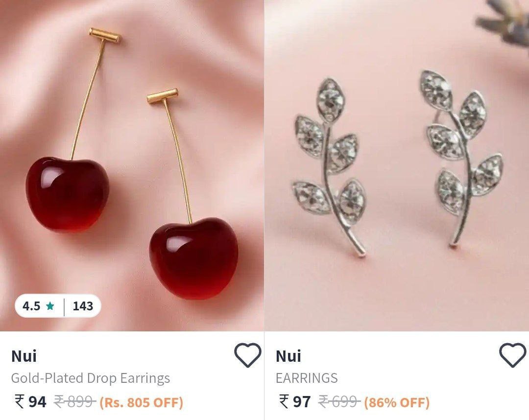 Nui Earrings Under 99 – Best Price in India