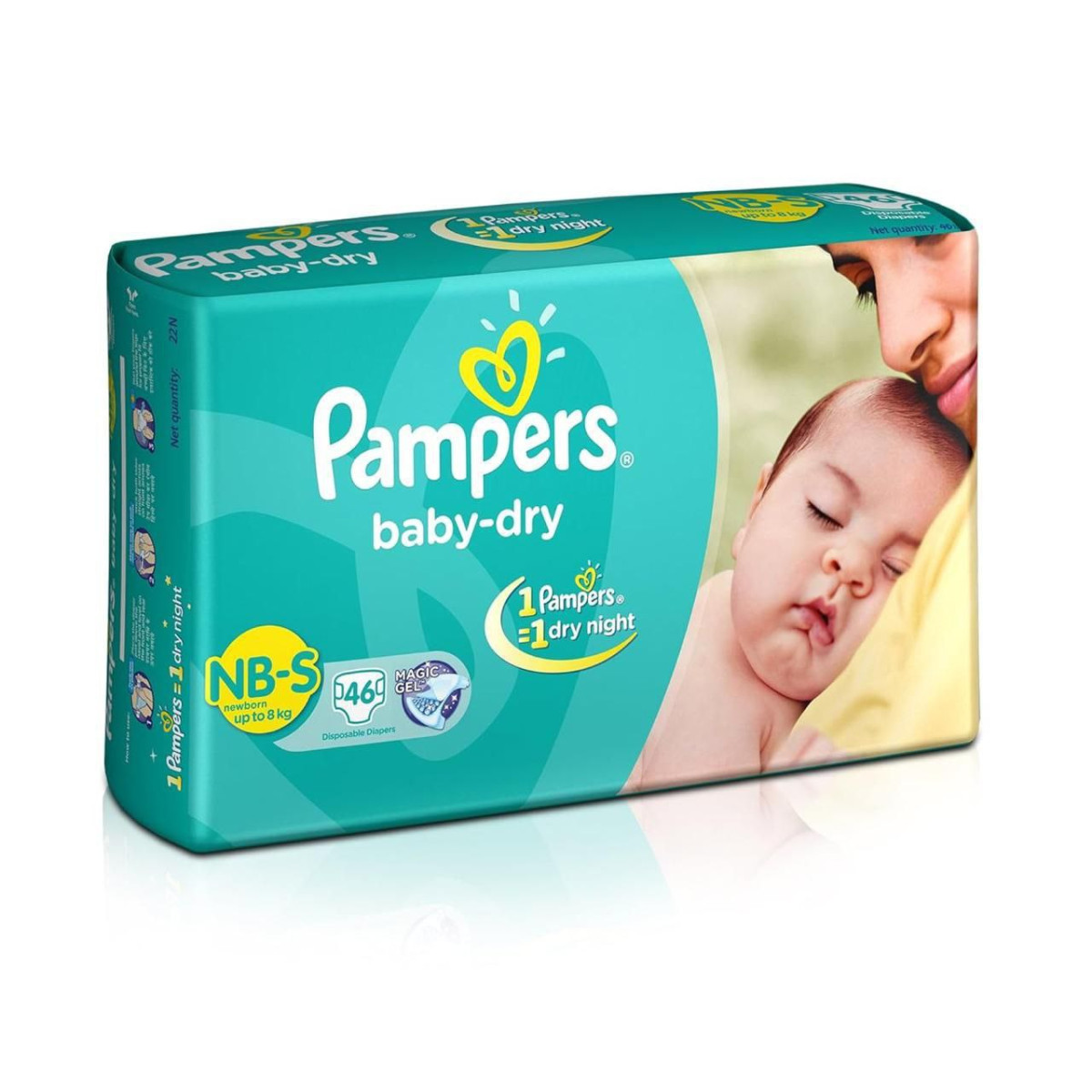 Pampers Taped Baby Diapers Small (sm) 46 Count – Best Price in India