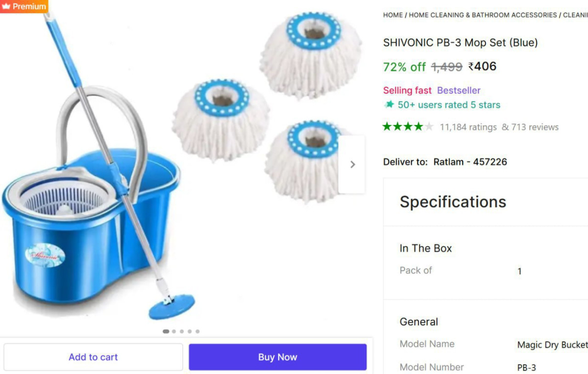 Mop Set With 3 Absorbers 406 – Best Price in India
