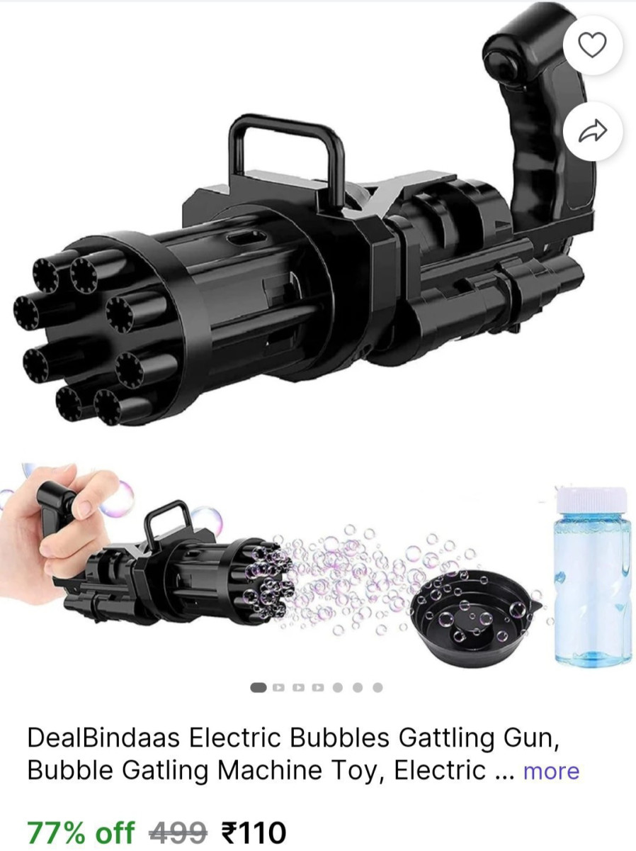 Electric Bubble Gun At 110 – Best Price in India