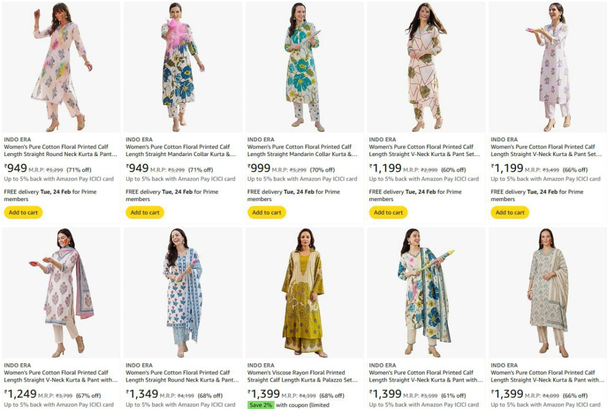 Indo Era - Up To 87 On Women S Kurta – Best Price in India