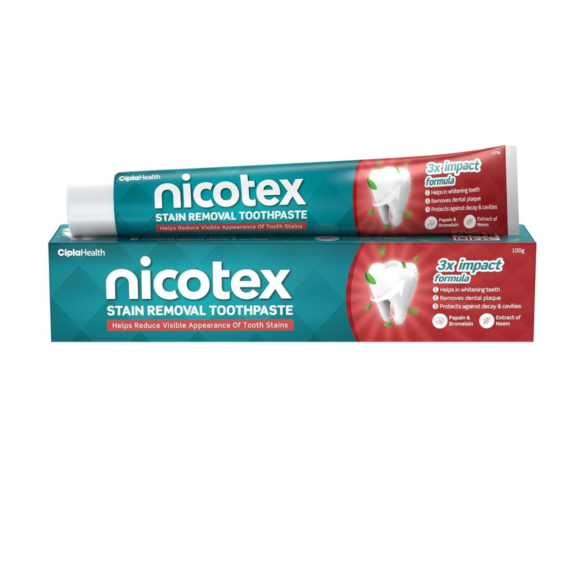 Cipla Nicotex Stain Removal Toothpaste 100g 111 – Best Price in India