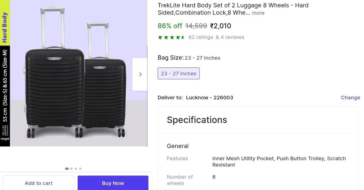 Hard Body Luggage Combo At 2010 – Best Price in India