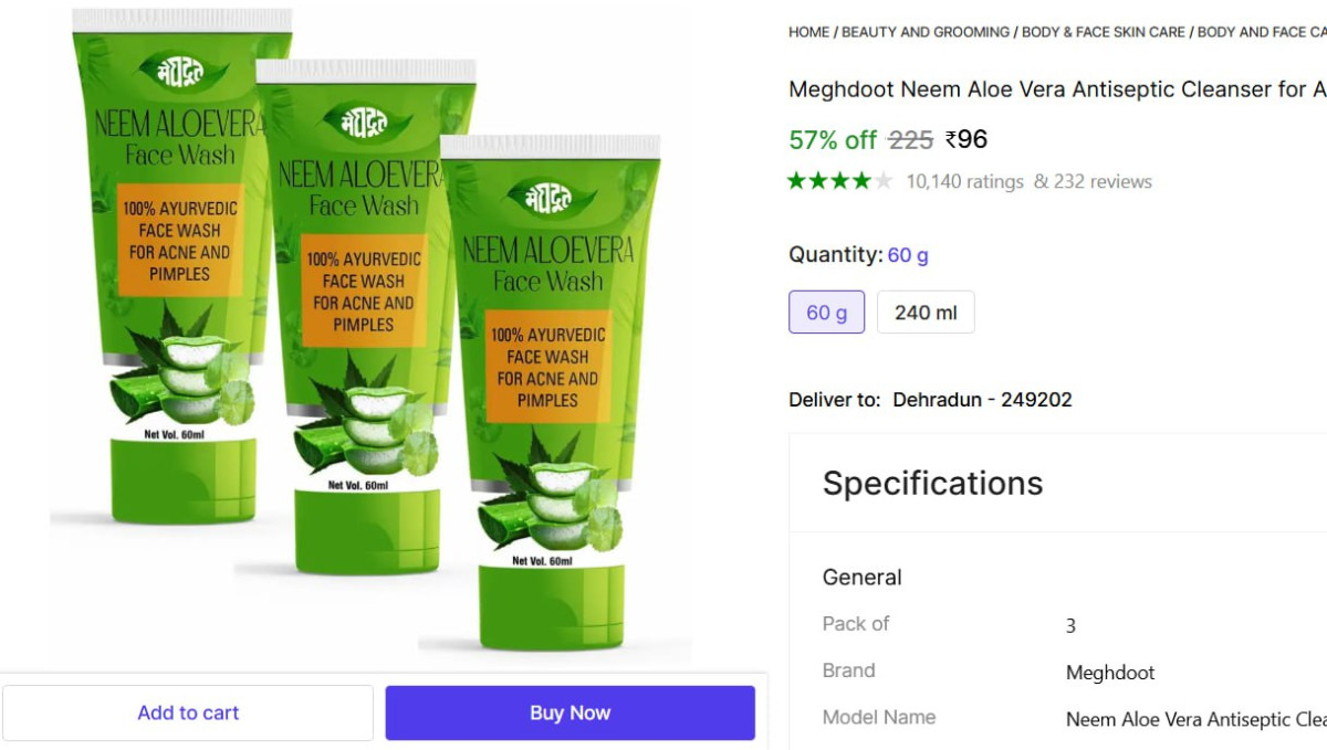 Pack Of 3 Face Wash 96 – Best Price in India