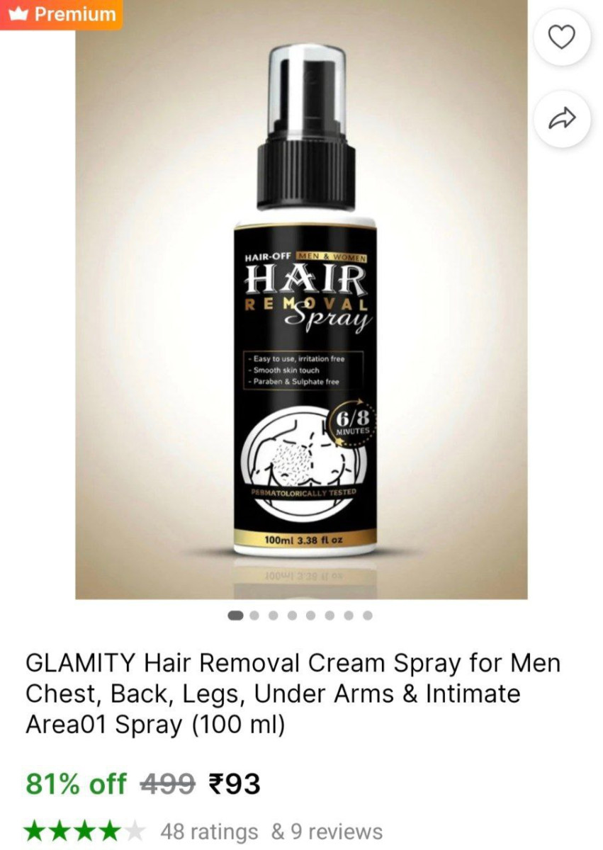 Hair Removal Spray 93 - More Deals Click Here Must Read – Best Price in Ind