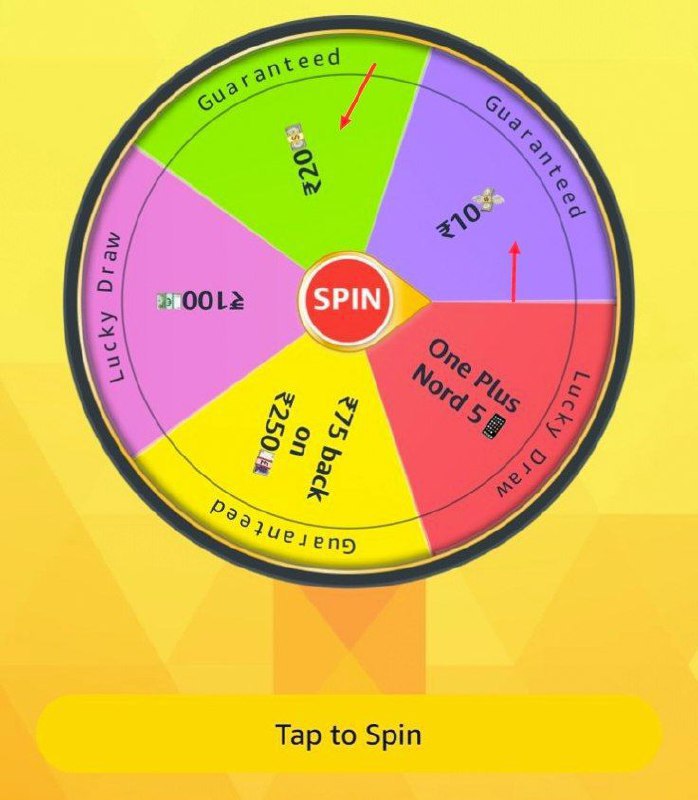 Amazon 4 New Spin Win Offer10 20 Mile Tohi Faida Hai Baki Mile To Ignore – 