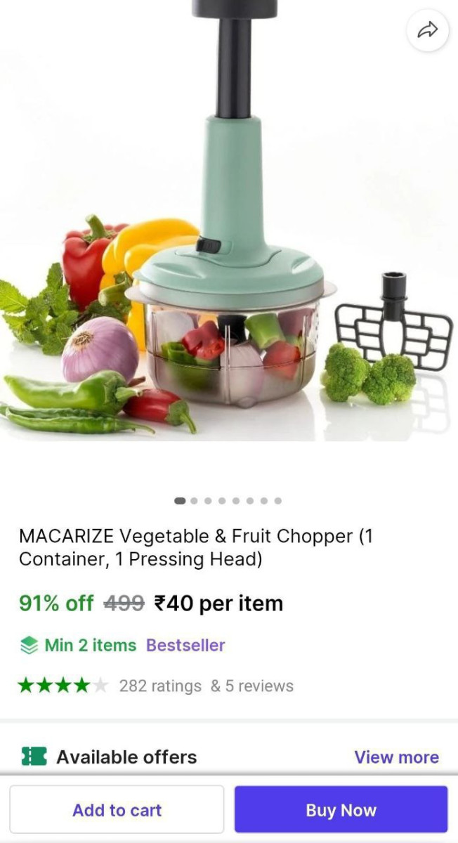 Vegetable Fruit Chopper 40min Buy 2 Qnty – Best Price in India