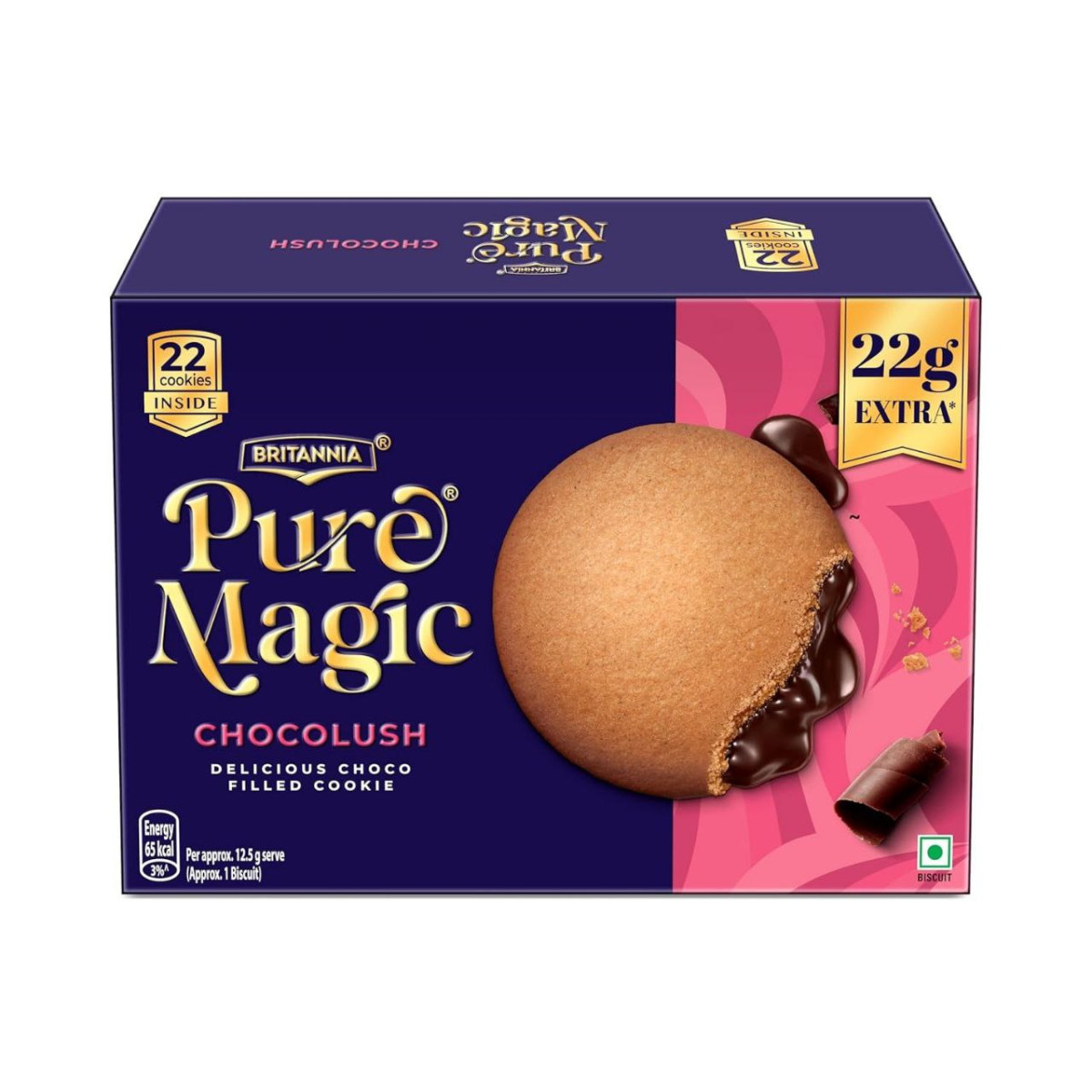 Britannia Pure Magic Chocolush - Delicious Choco Filled Cookie 300 Gm 78 – 