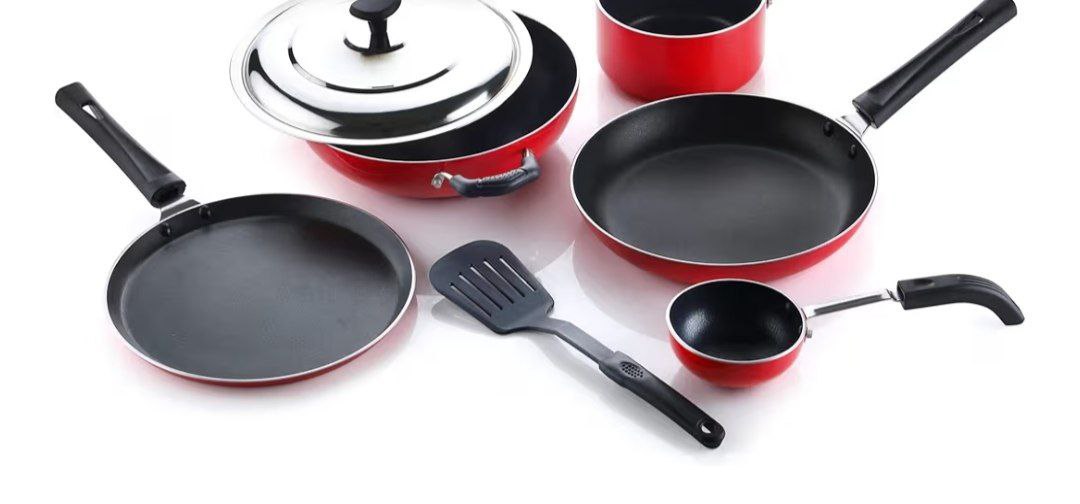 Crystal Non-stick Cookware Set Of 7 Pcs For 1022 – Best Price in India