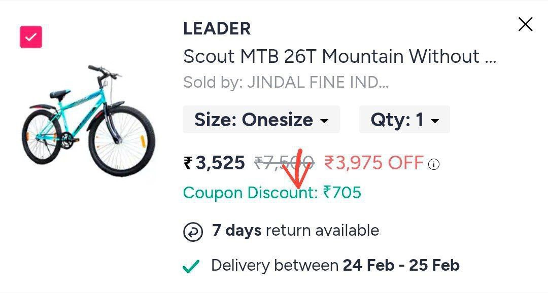 Myntra 26t Mountain Cycle 2843 Apply Coupon Sports20off – Best Price in Ind
