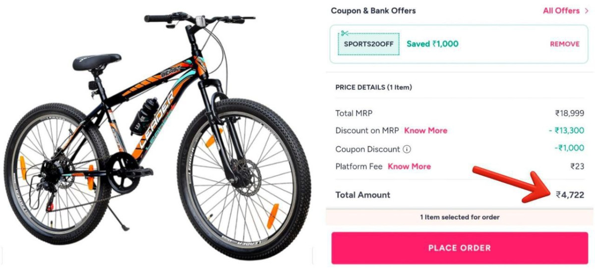 Leader Gear Cycle With Front Suspension Dual Disc Brake At 4722use Coupon S