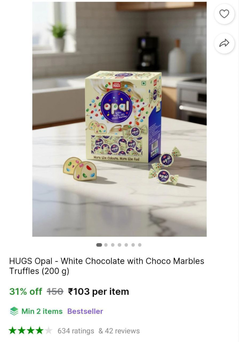 Hugs Choco Marbles (30pcs) At 103 – Best Price in India