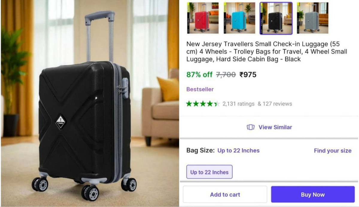 Back Trolley Bag At 975 4 Colors Available – Best Price in India