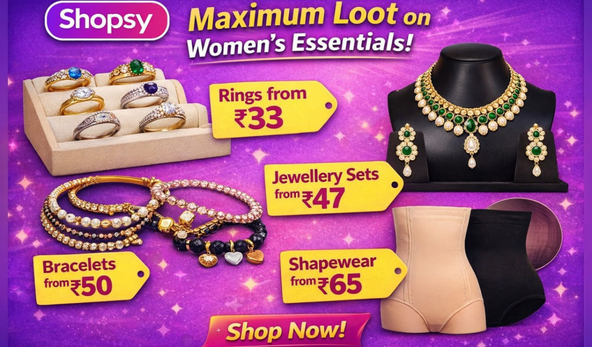 Shopsy Loot Deals Rings From 33 - Jewellery Sets From 47 - Bracelets From 5
