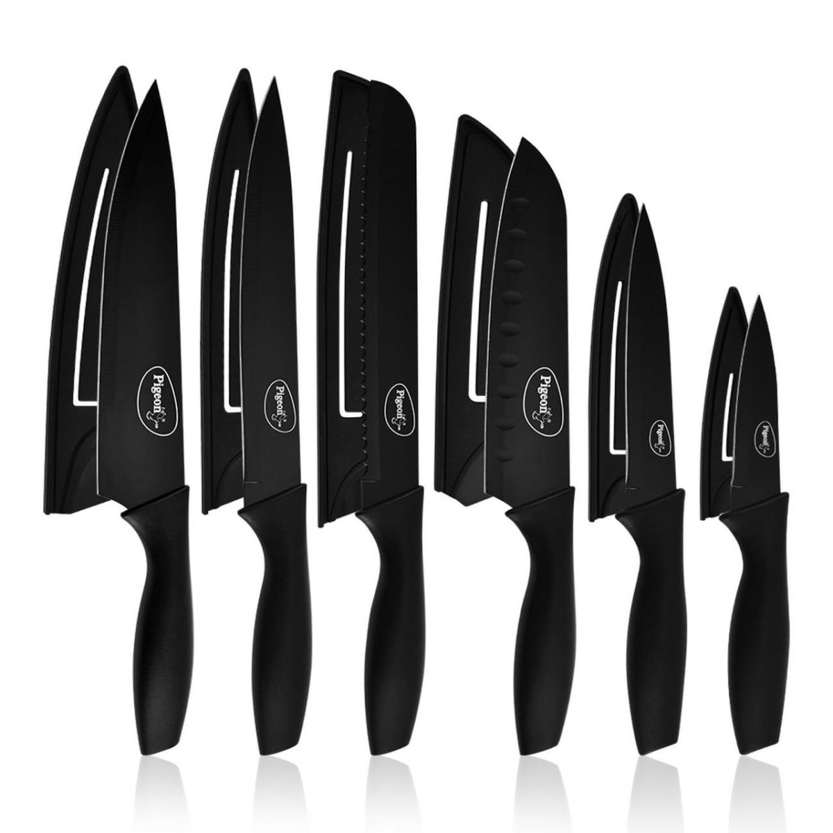 Pigeon By Stovekraft Edge Carbon Knife Set 6 Pcs (black) 616 – Best Price i