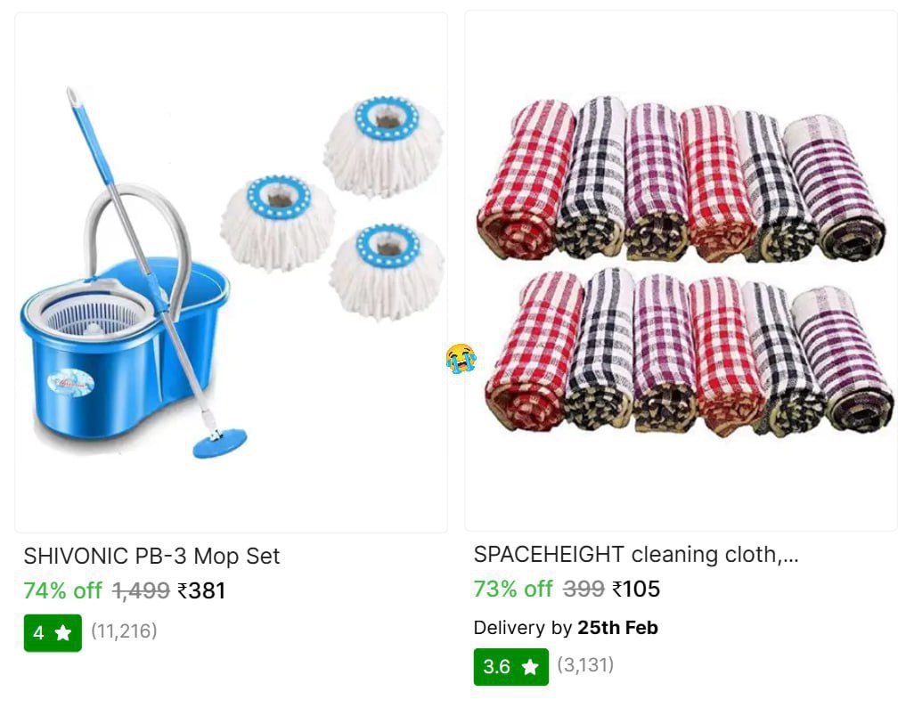 Spin Mop With Set Of 3 Washer 381cleaning Cloth (set Of 12) At 105 – Best P
