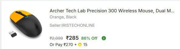 - Archer Tech Lab Wireless Mouse At Rs 285 – Best Price in India