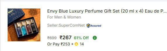 - Envy Blue Luxury Perfume Pack Of 4 At Rs 279 – Best Price in India