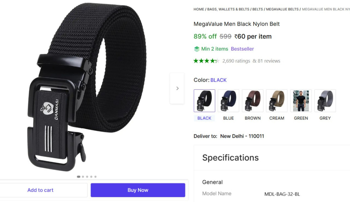 Men Wallet Belt 190 60 – Best Price in India