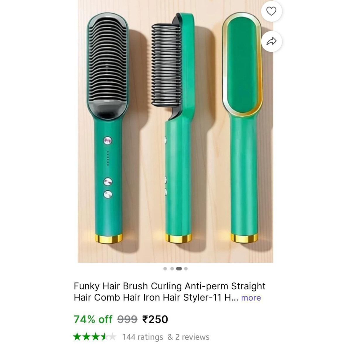 Hair Straightener Brush For Women 250 – Best Price in India