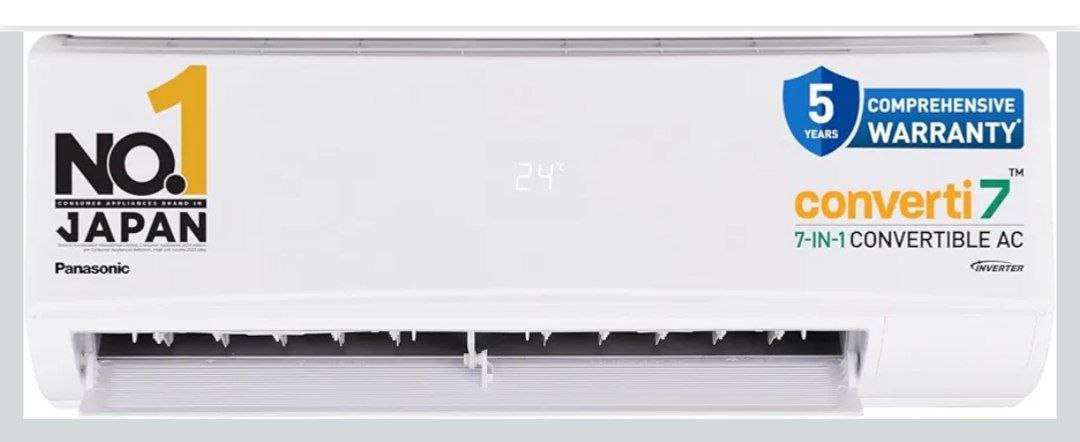 Panasonic 1 4 Ton 3 Star Inverter Split Ac (powerful Mode Copper Condenser 