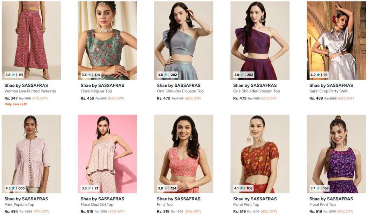 Myntra 71 On Shae By Sassafras Clothing – Best Price in India