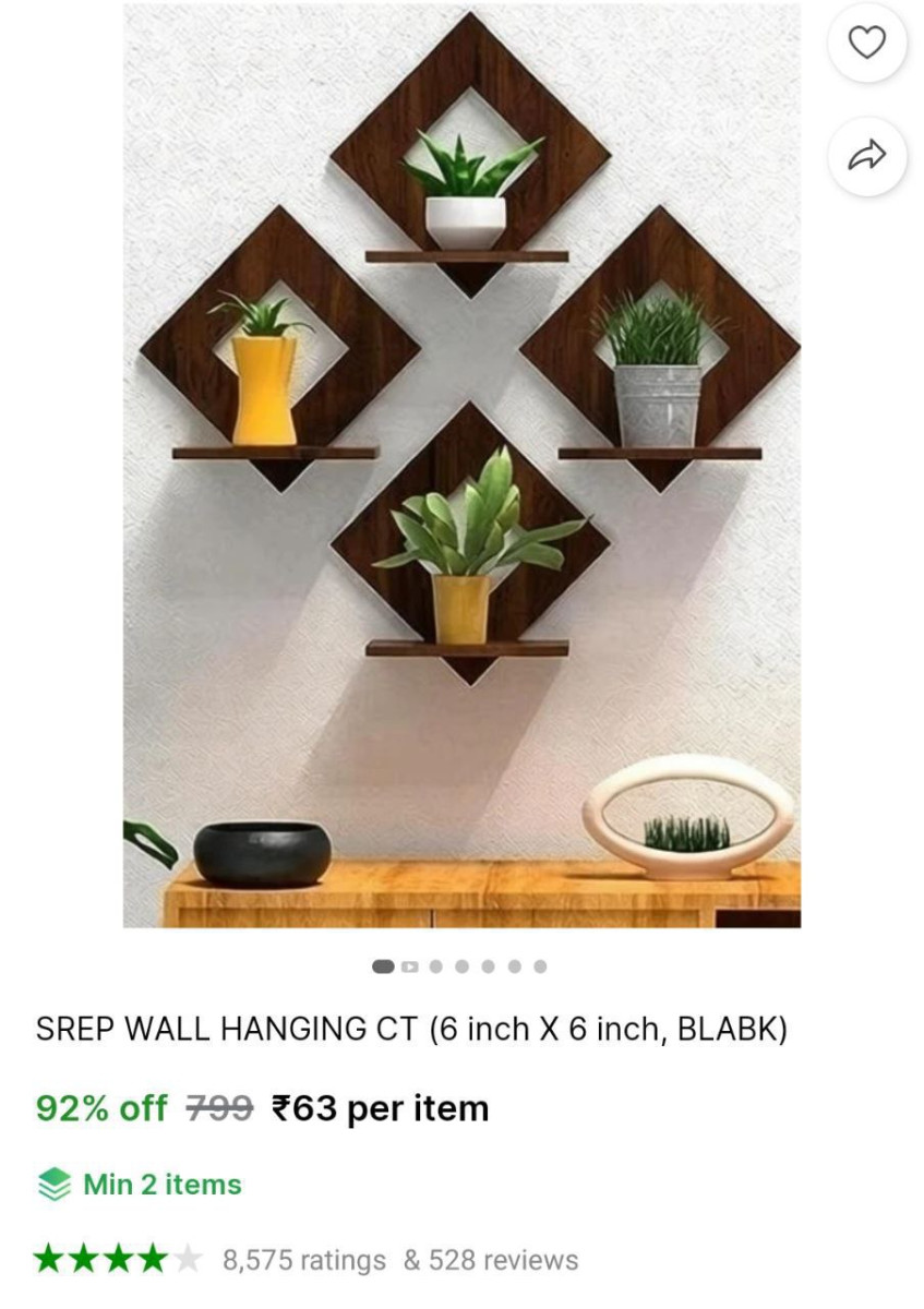 Wall Hanging Decor Stand - 4pcs 63 More Deals Click Here Must Read – Best P