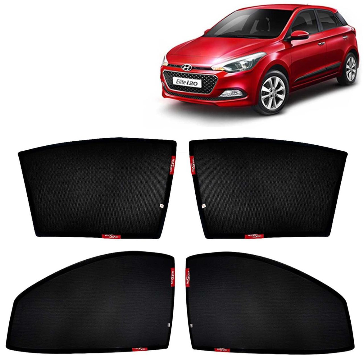 Car Sun Shade Z-black Non Magnetic Fix Type Curtains Compatible With Hyunda