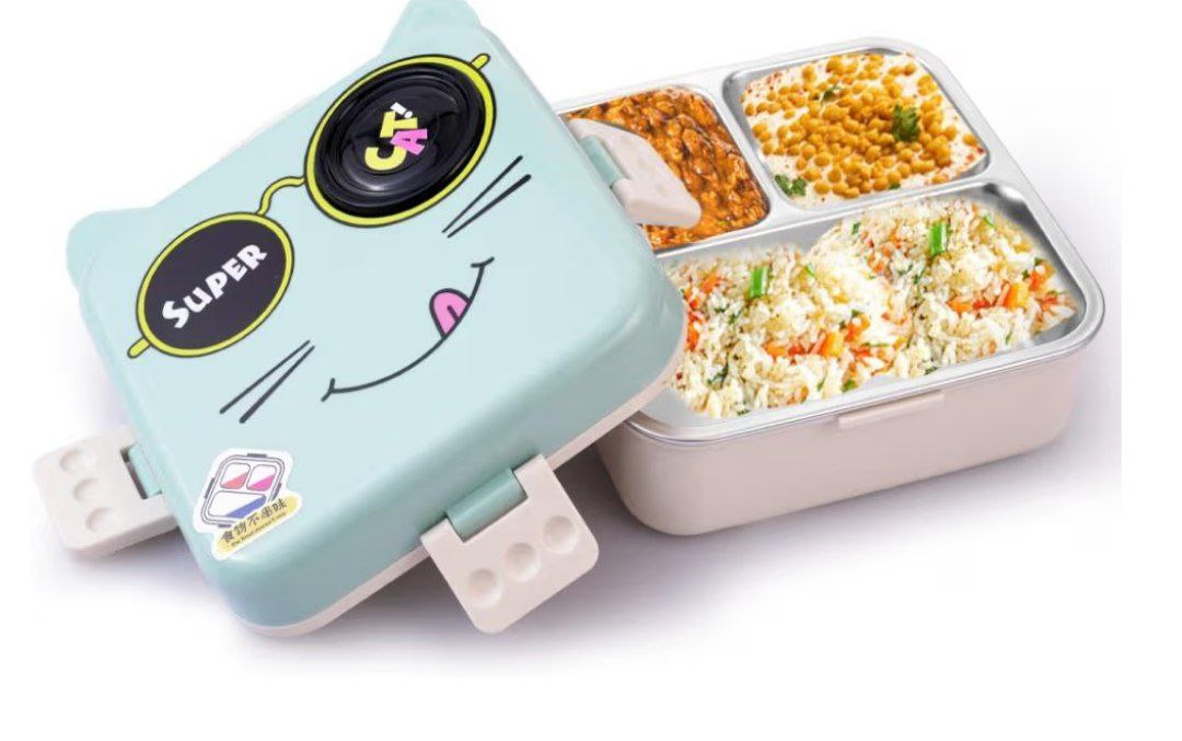 Attro Carnival Super Cat Lunch Box 2 Layer Stainless Steel At 399 -apply 20