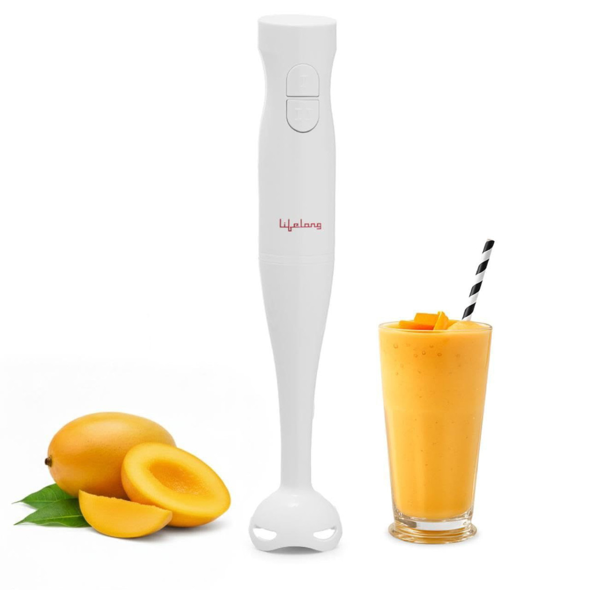 Grab 698lifelong 300w Electric Hand Blender For Kitchen Dual Speed Control 