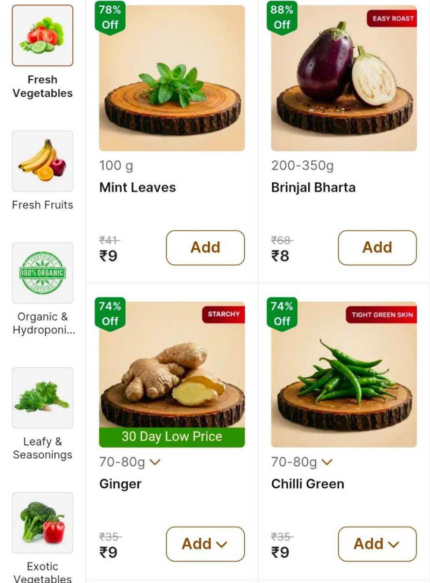 Flipkart Veges From 8-9location Specific Check In Your Location – Best Pric