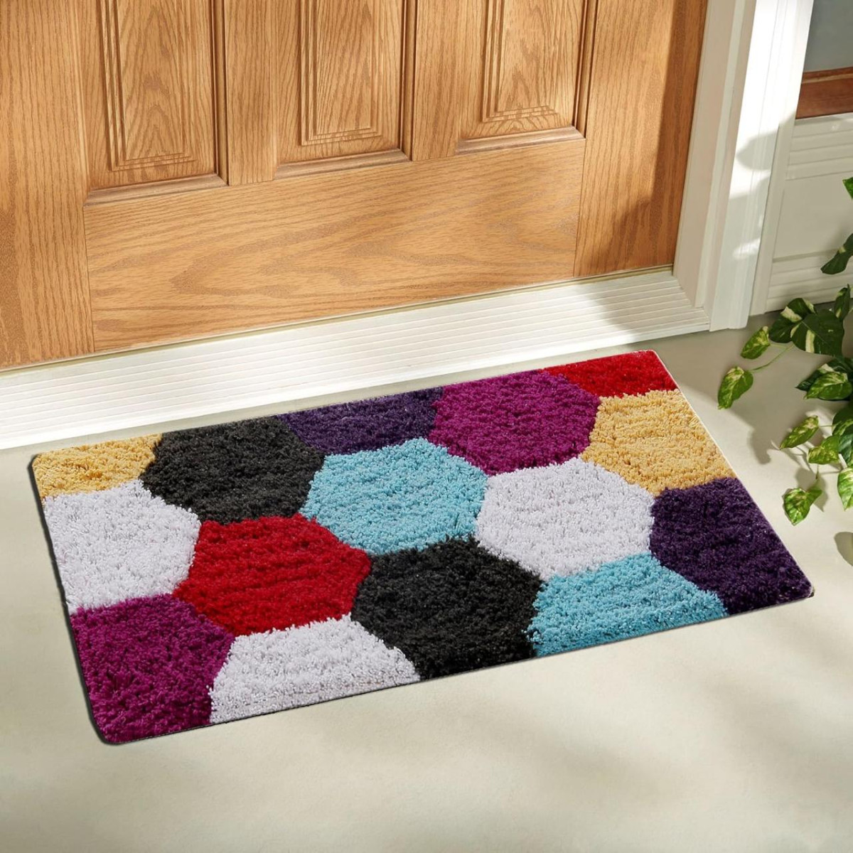 Aazeem Cotton Door Mat (multicolor Standard) 105 – Best Price in India