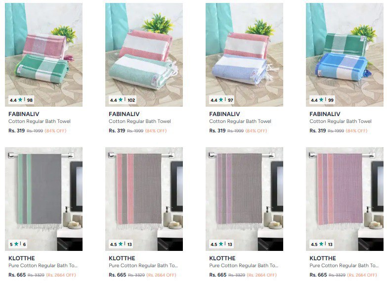 Myntra Towel Sale Mega Discounts Live Minimum 50 On Towel Sets Up To 85 On 
